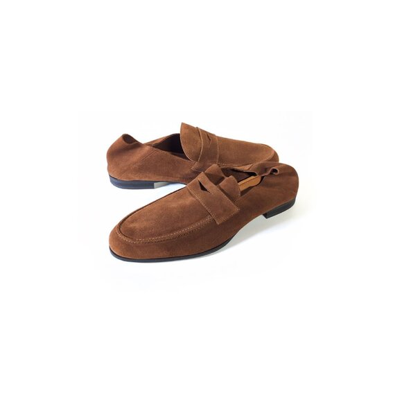 Wolf & Shepherd Monaco Waterproof Suede Loafer Mens 12.5 Chestnut Suede main image 4